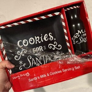 Santa's Milk & Cookies Serving Set